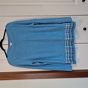 Talbots LP blue long sleeve sweater